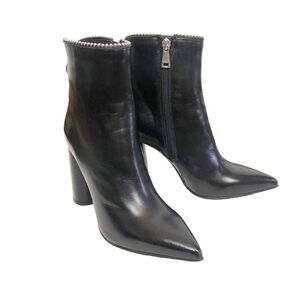 New! Malo Black Ankle Booties Boots Size Zip